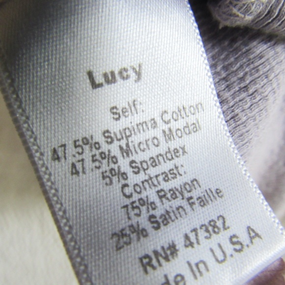 Solid Gray PJ Harlow Lucy Thermal Lounge Top Oversized S Supima Cotton PJ M S/M - Picture 5 of 6